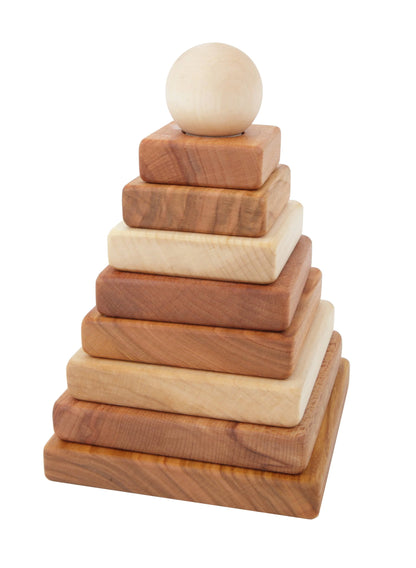 Houten stapeltoren Piramide Wooden story